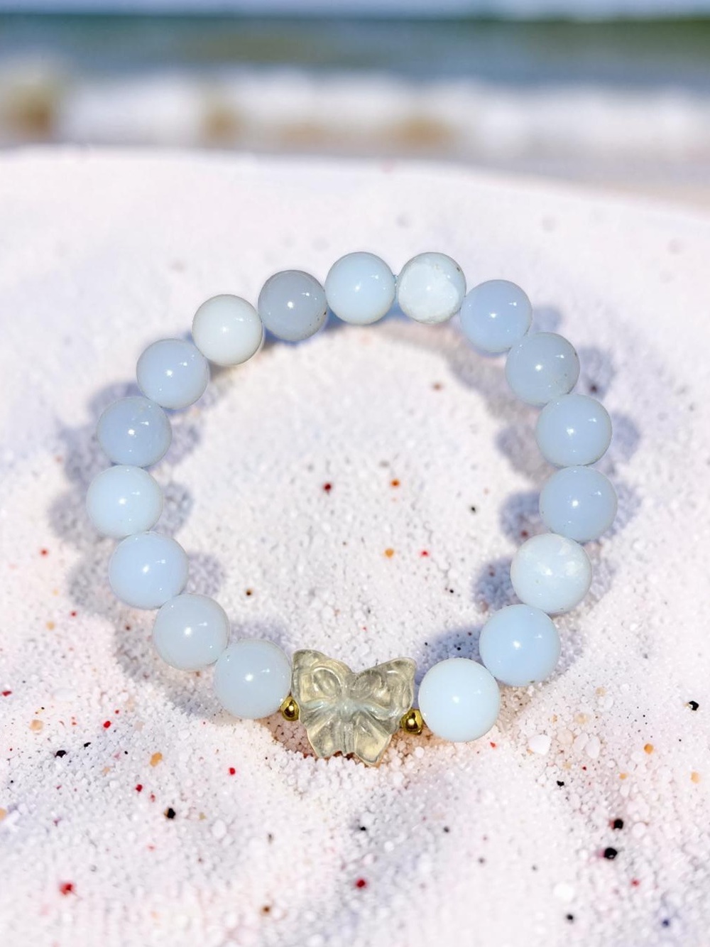 10mm Blue Chalcedony Bracelet 🩵